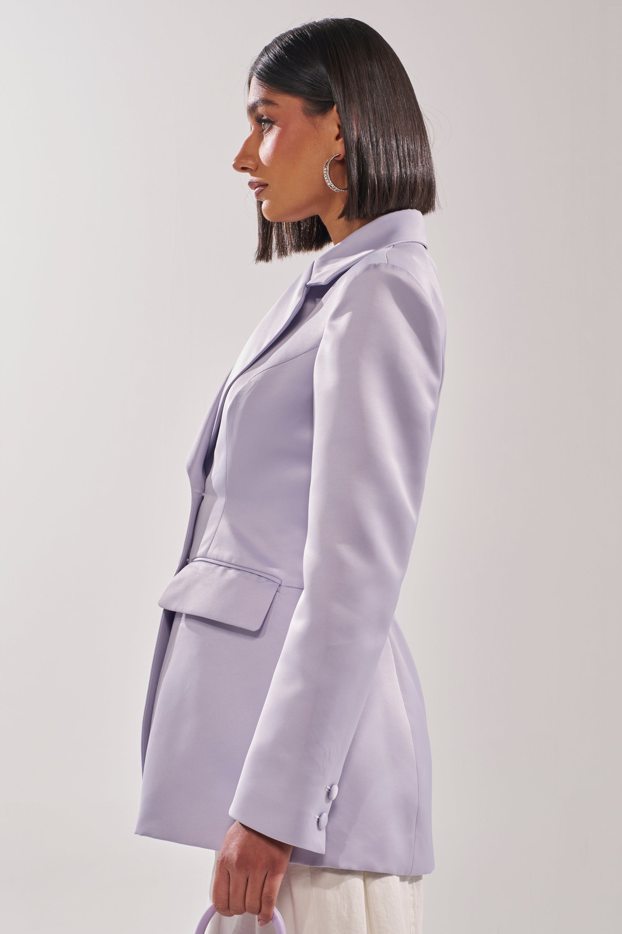 PERFECT FIT BLAZER IN LILAC
