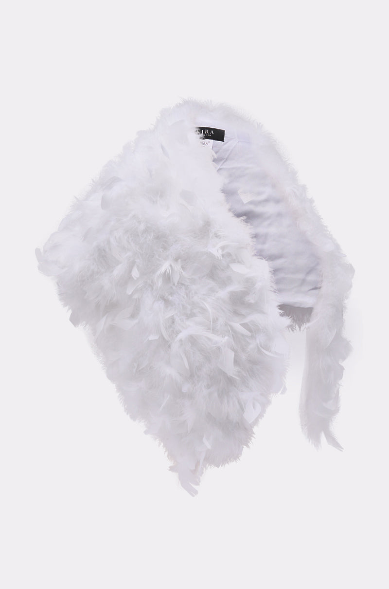 TRUDY FEATHER WRAP