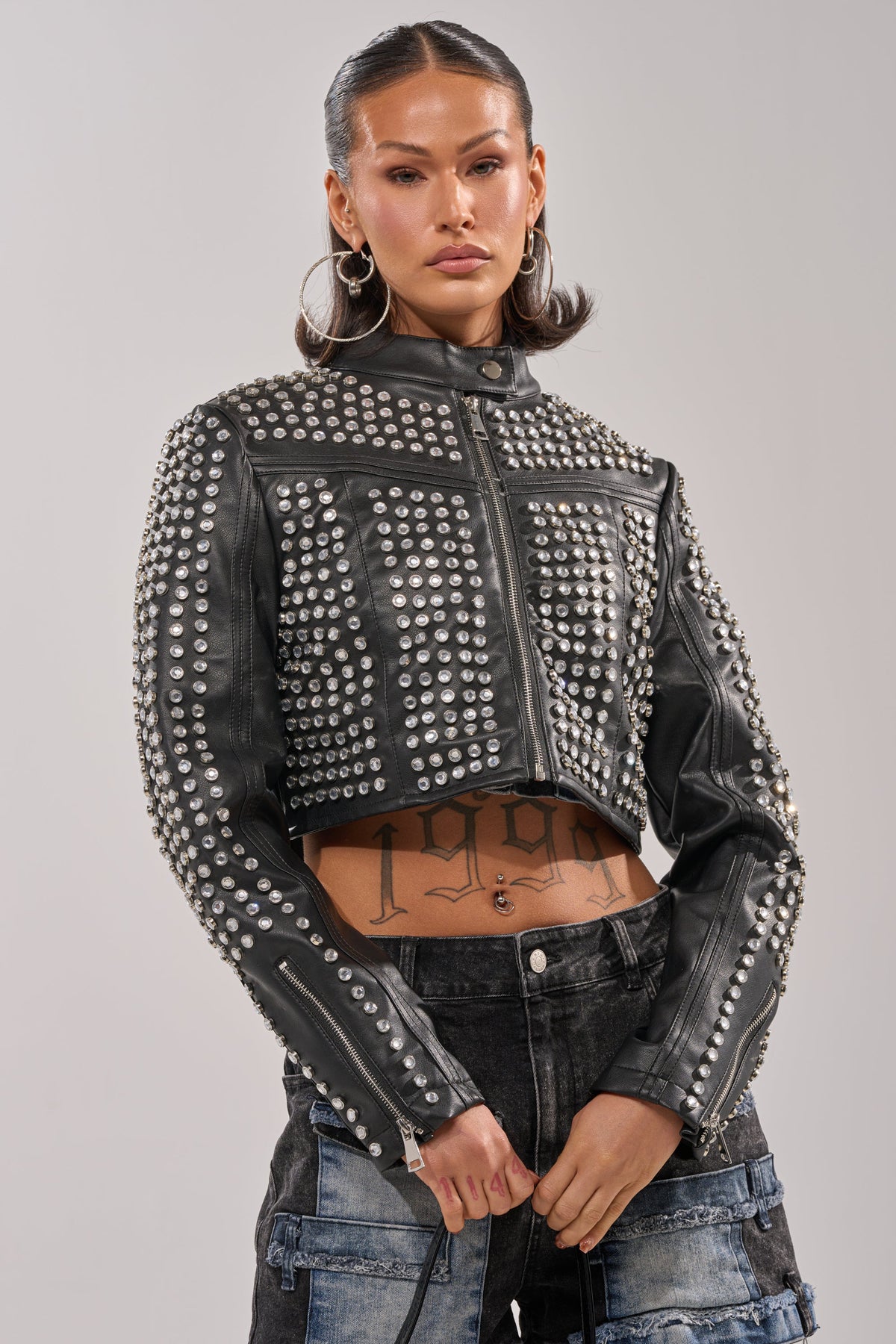 ASHTON RHINESTONE MOTO