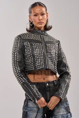 ASHTON RHINESTONE MOTO