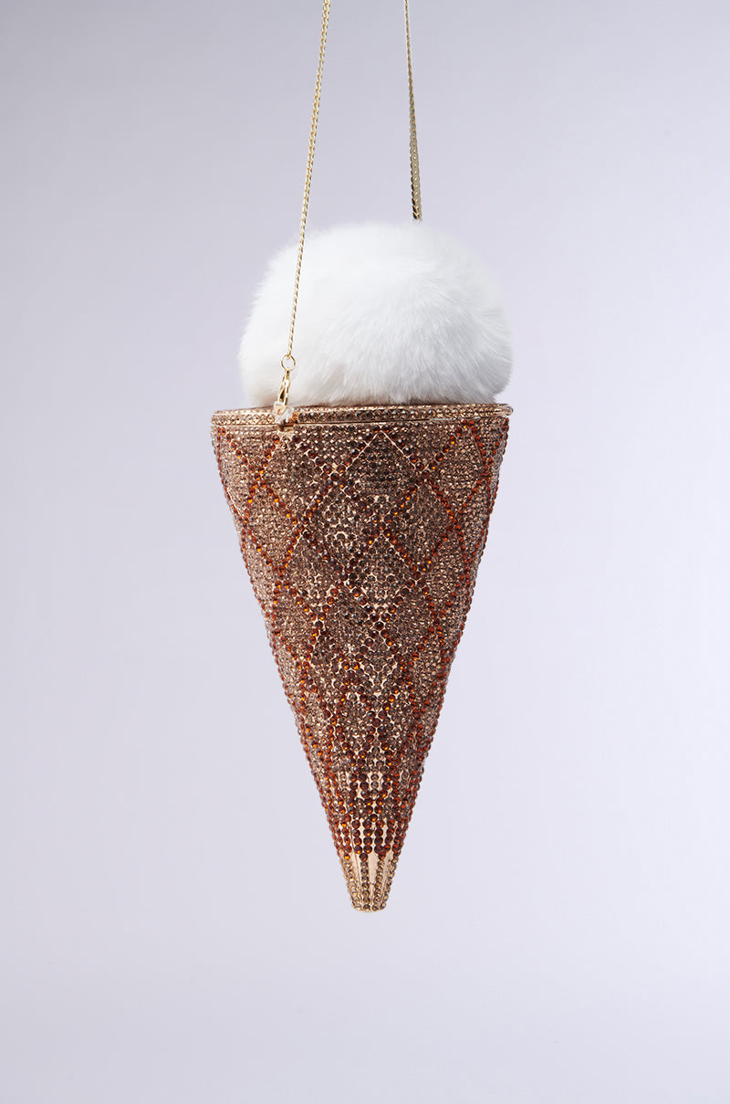 LICK IT UP FAUX FUR ICE CREAM BAG