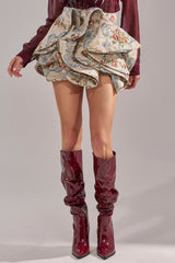 FLORAL BABY RUFFLE SKIRT
