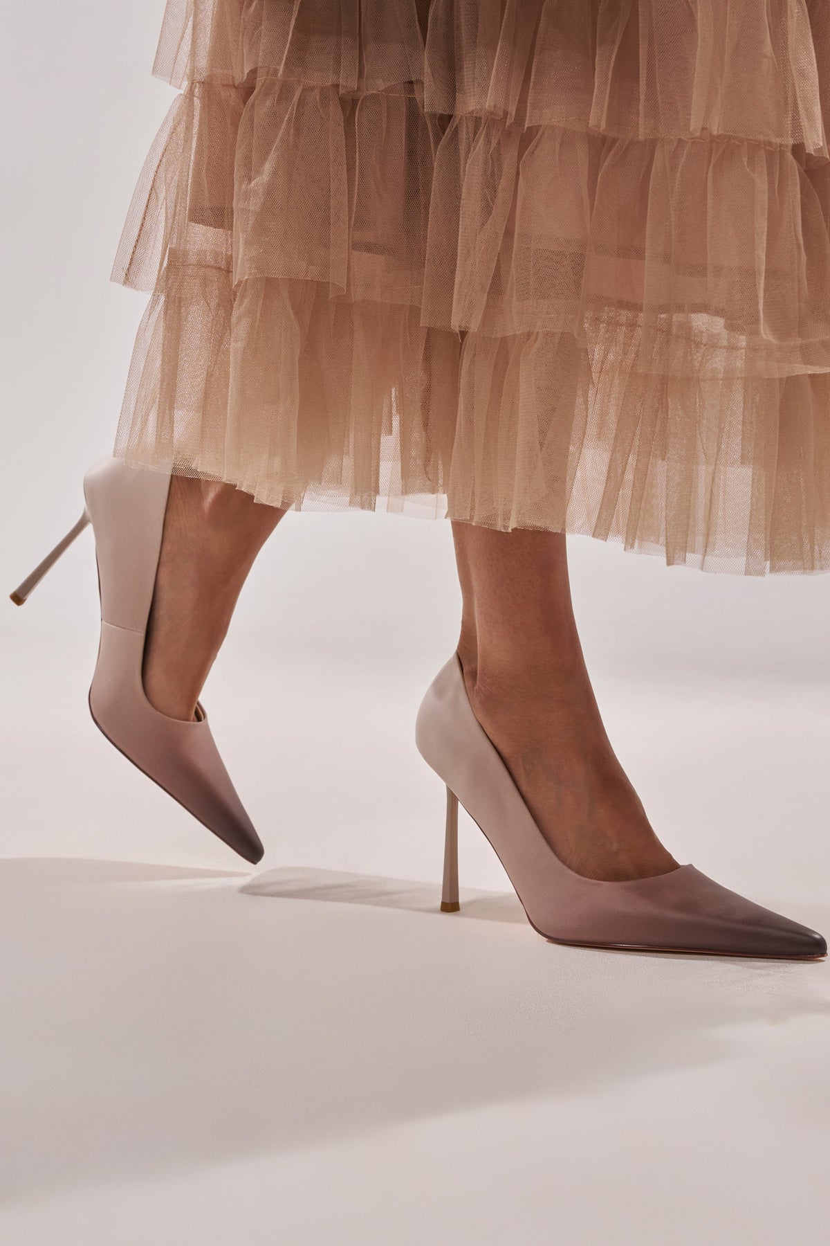 AZALEA WANG BROWN OMBRE EFFECT STILETTO PUMP
