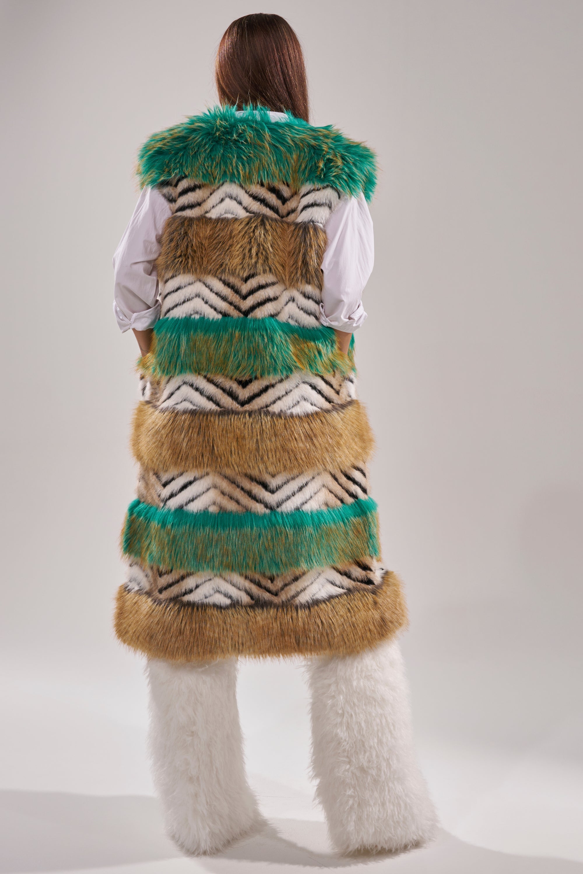 HYDE PARK FAUX FUR VEST