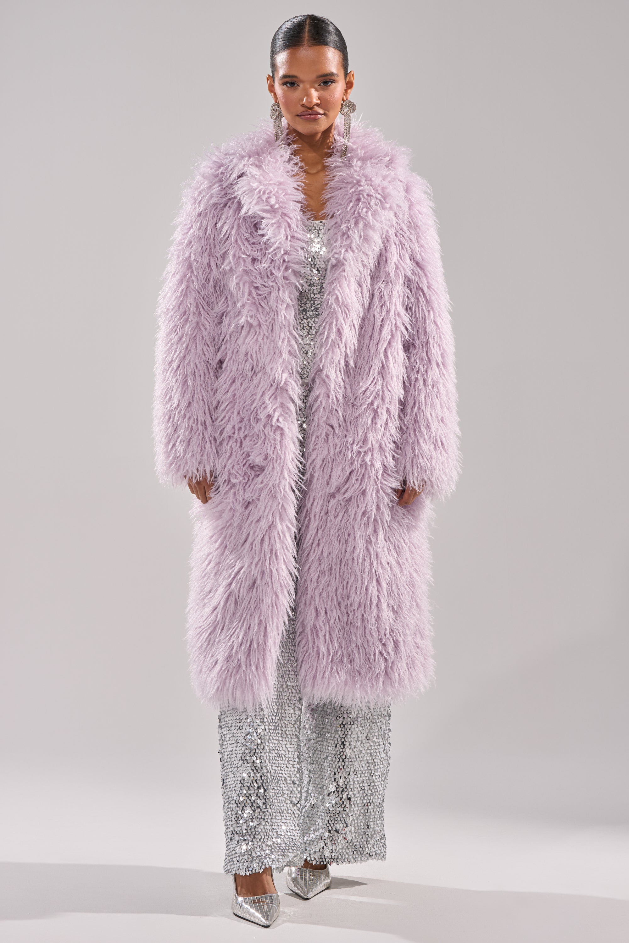 VIOLET SKIES FAUX FUR COAT