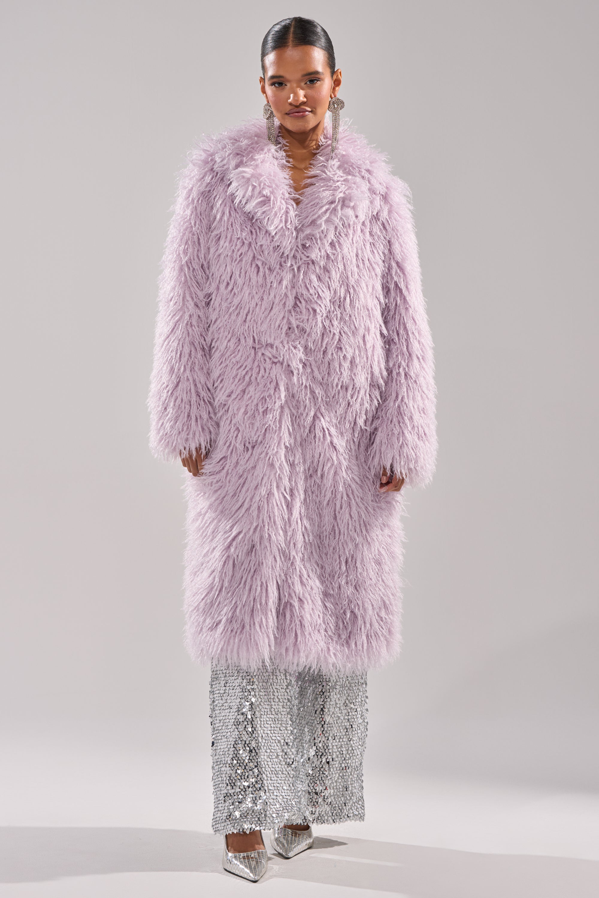VIOLET SKIES FAUX FUR COAT