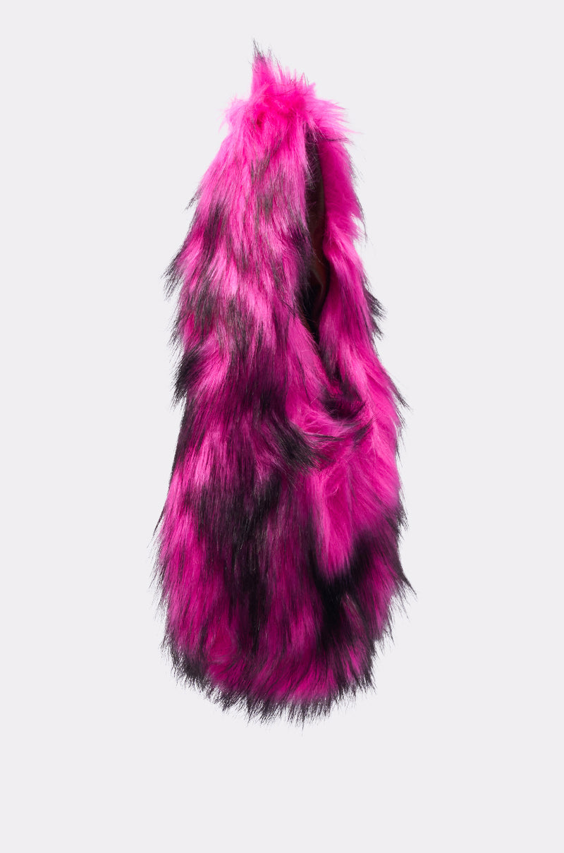 IN NYC FAUX FUR PURSE