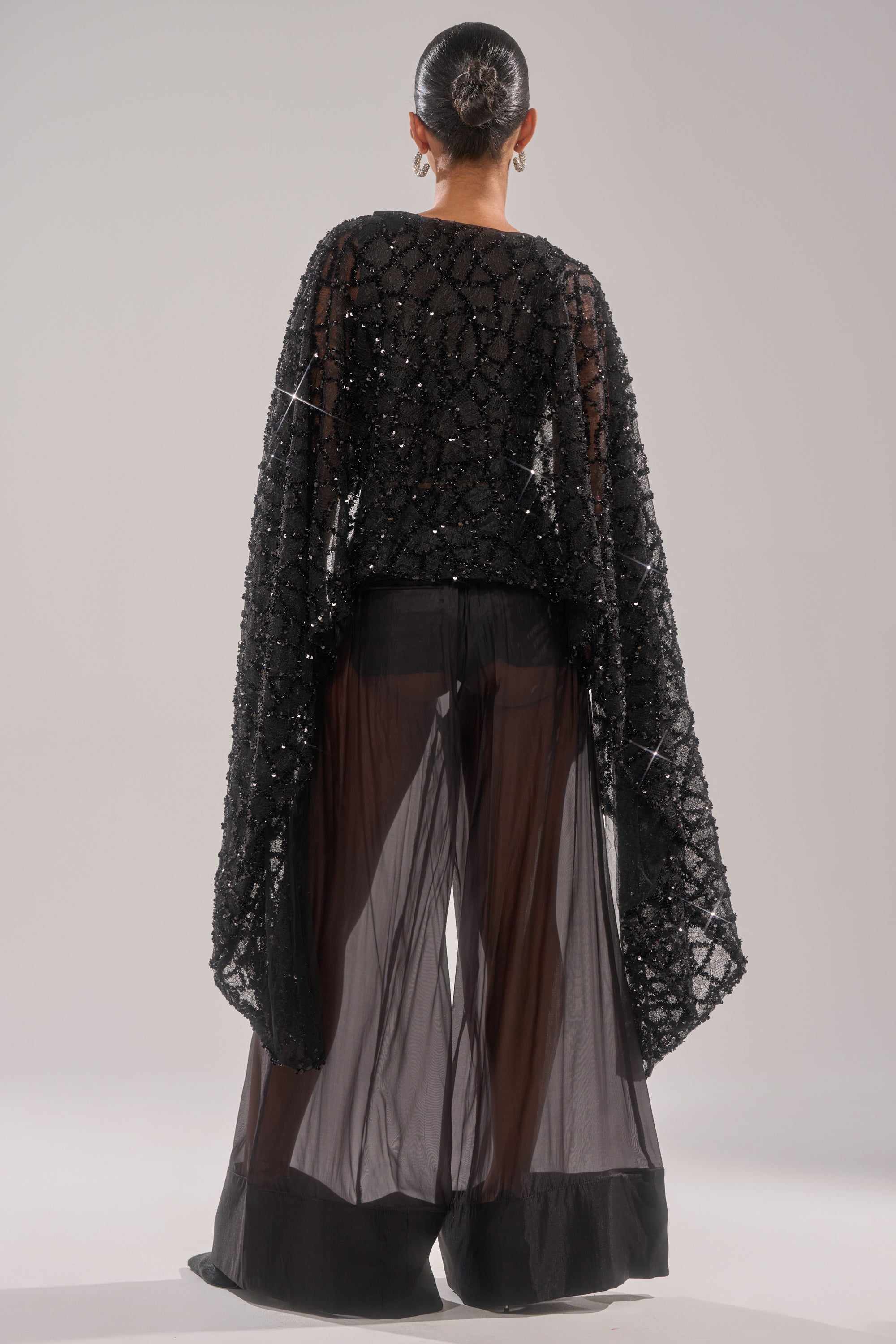 SHINE AWAY MESH BLOUSE