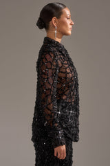 ROXY SEQUIN BUTTON DOWN