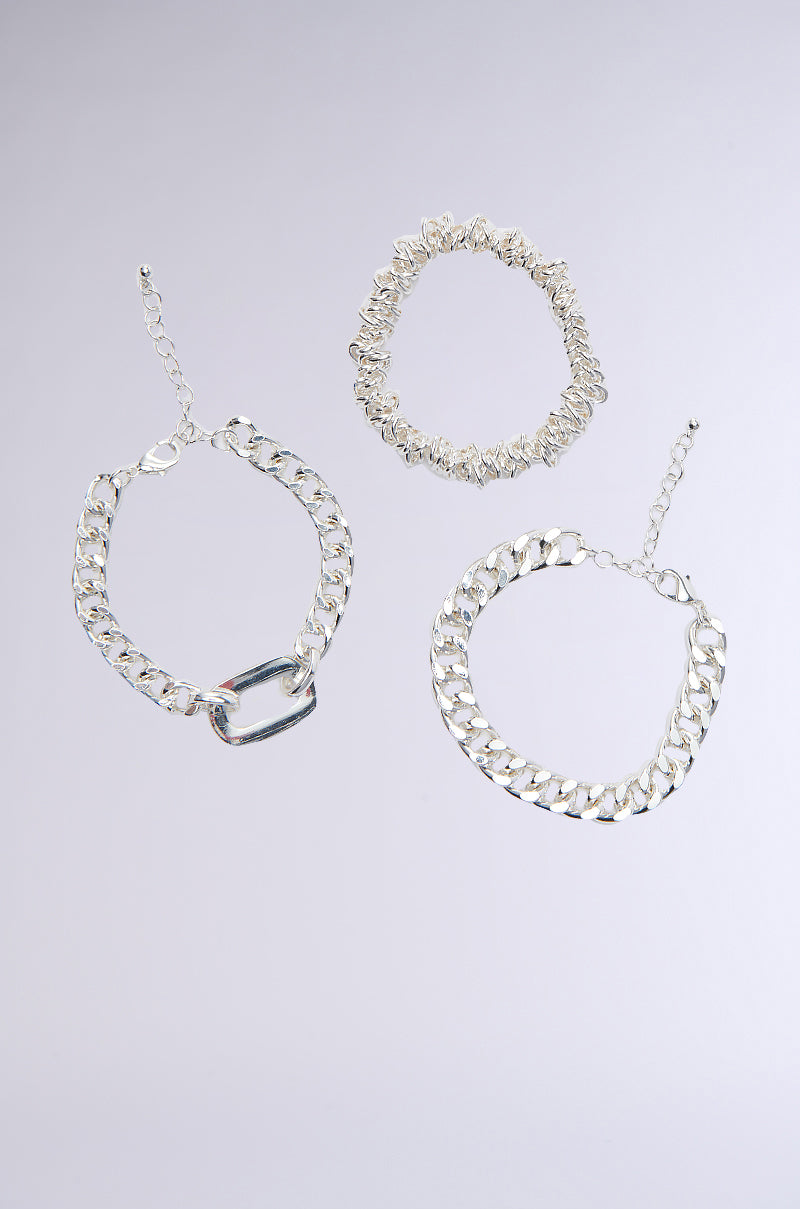 IZZY SILVER BRACELET SET