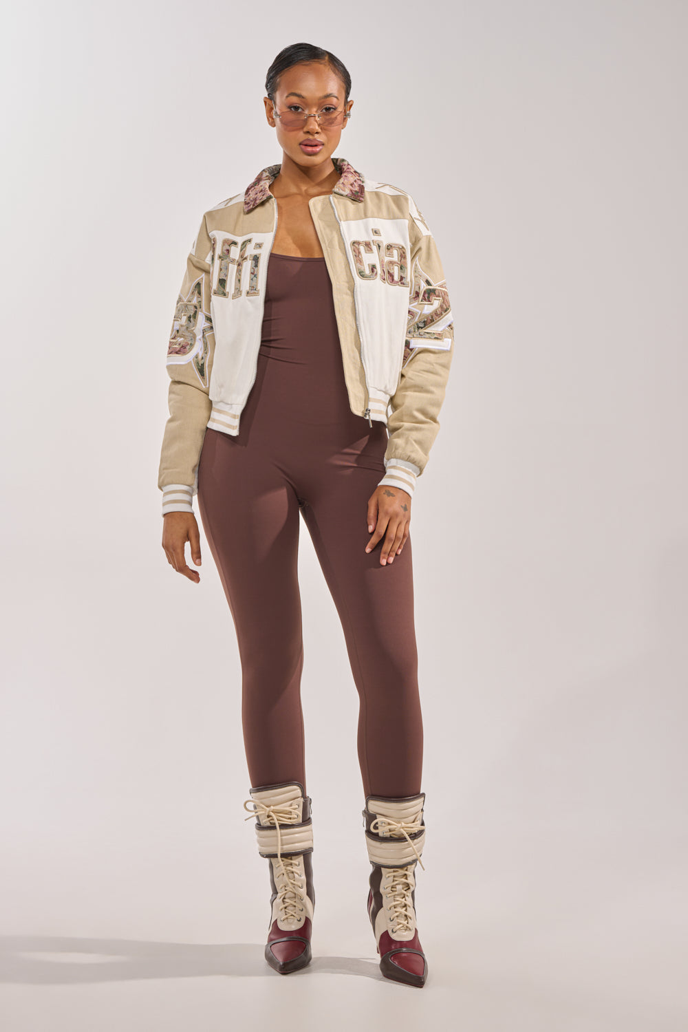 STILL THE ONE EMBROIDERED BOMBER