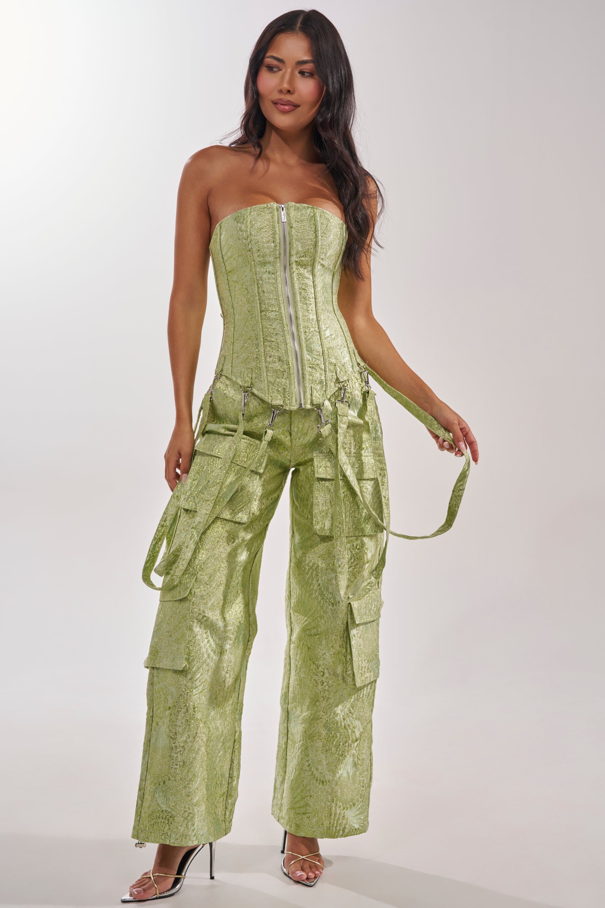 ENVY ME BROCADE CORSET TOP