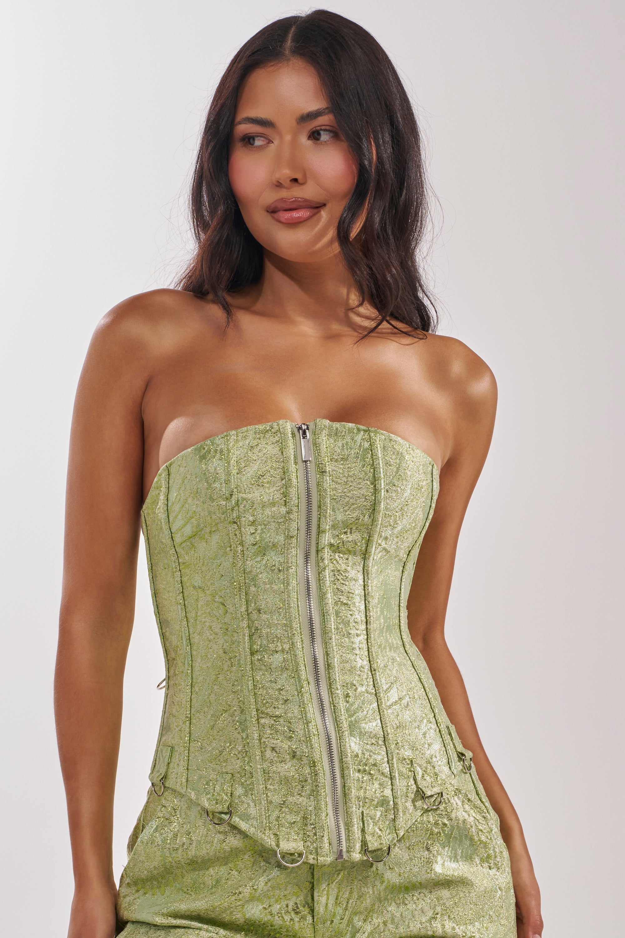 ENVY ME BROCADE CORSET TOP