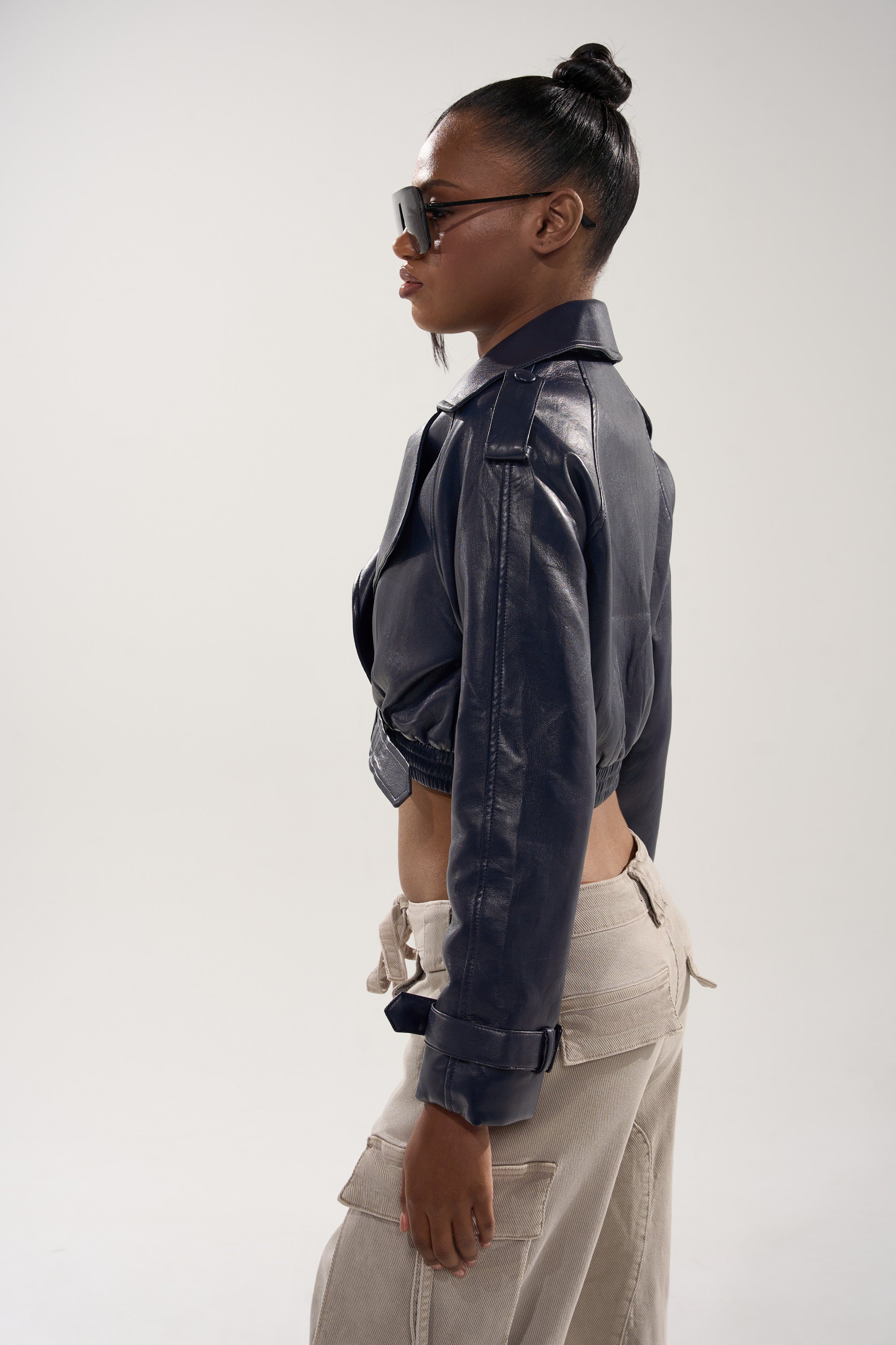 BUTTER LUXE MOTO IN NAVY