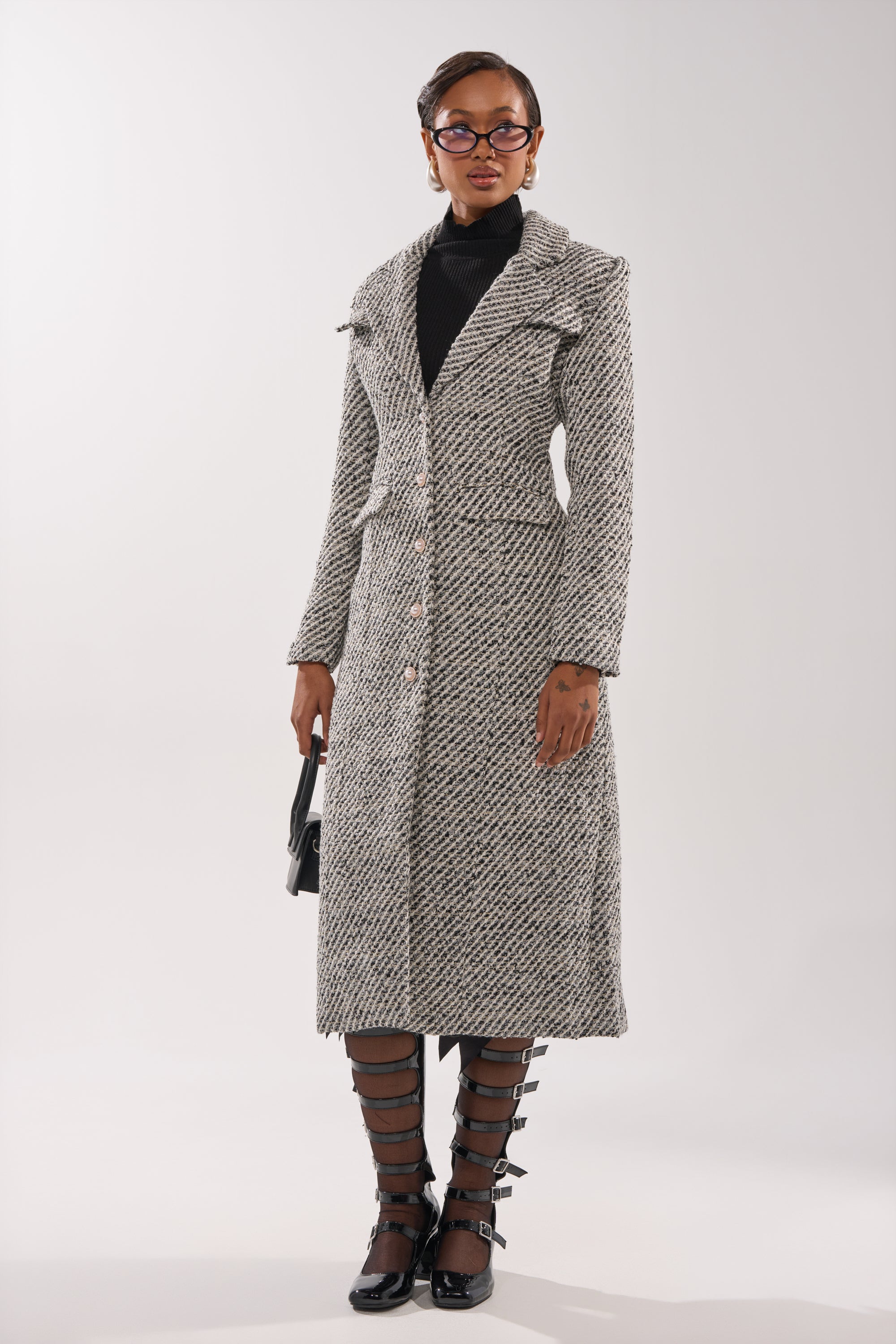 SEVILLE TWEED TRENCH