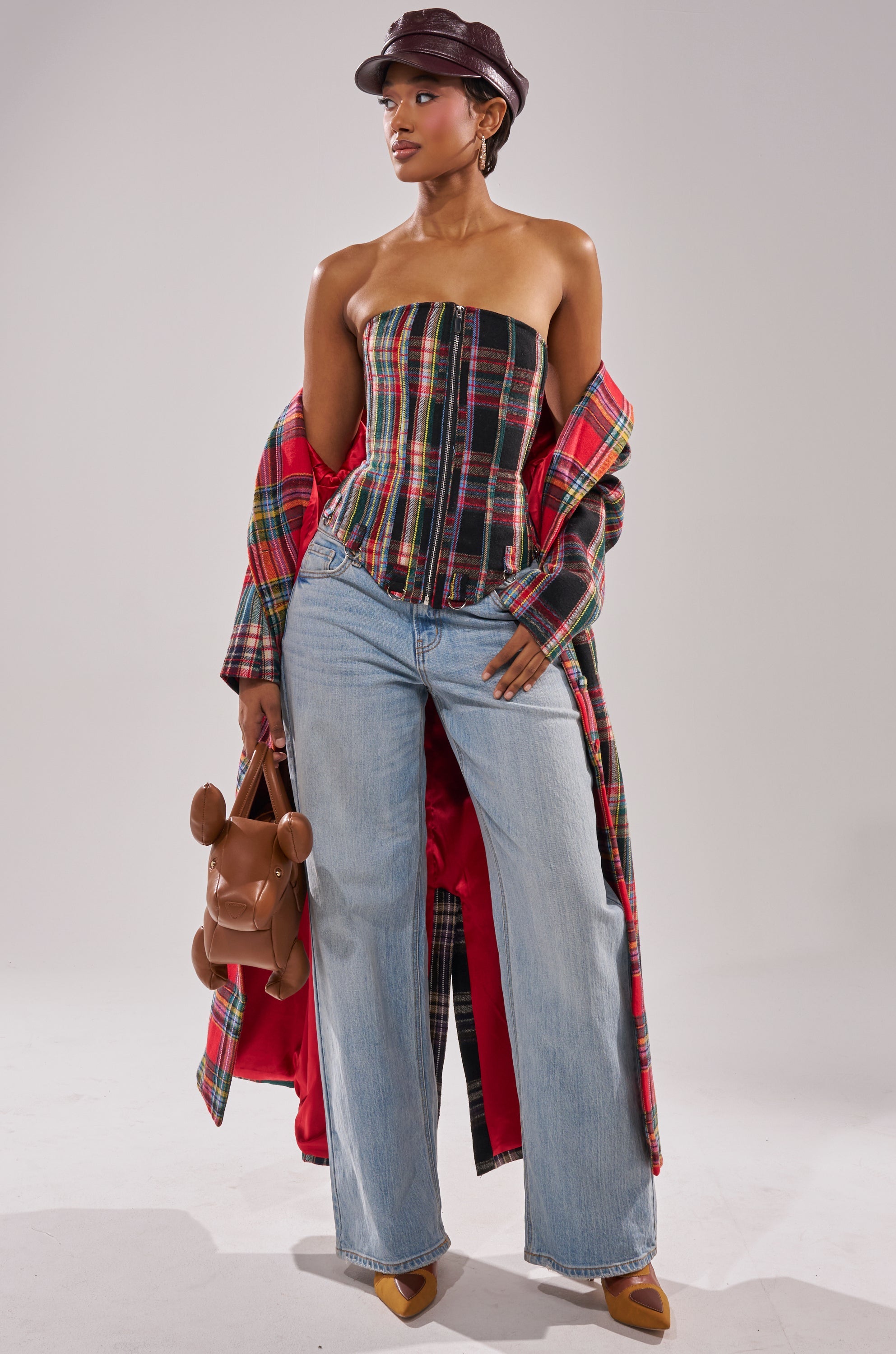 TALK TO ME NICE PATCHWORK TRENCH