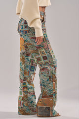 WILD PATCHWORK TROUSER