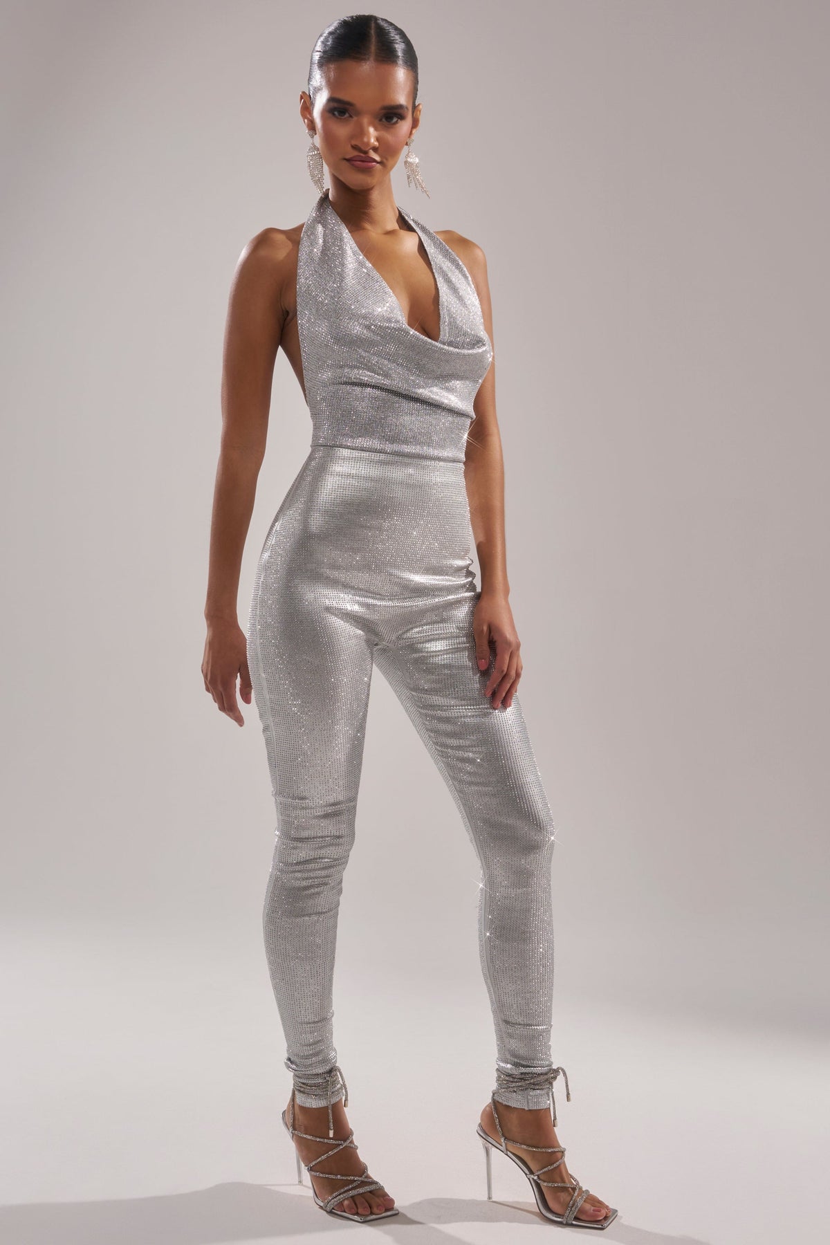 DANCE THE NIGHT AWAY RHINESTONE JUMPSUIT