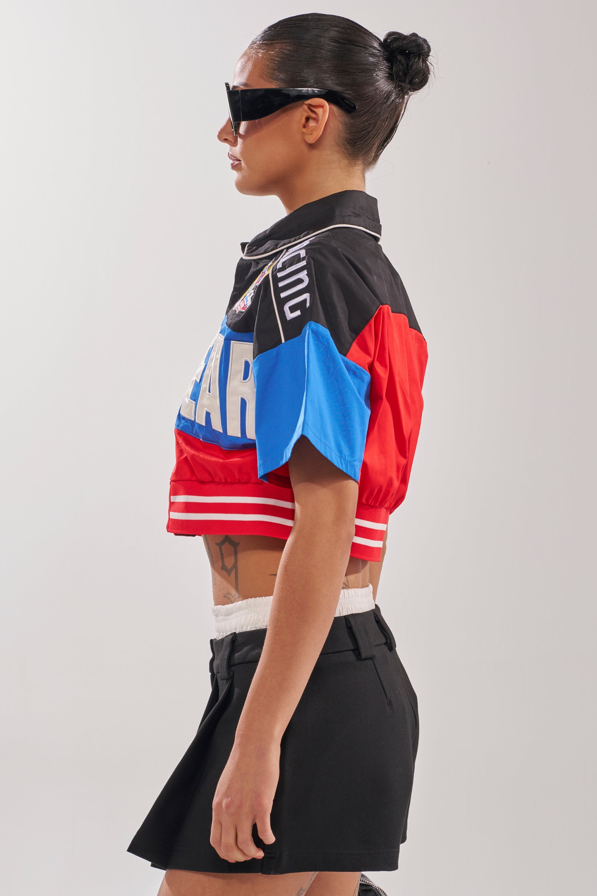 HIGH GEAR CROPPED BUTTON DOWN