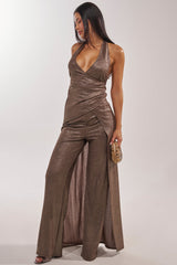 HIGH STAKES HALTER BLOUSE