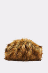 WILD CHILD FAUX FUR CLUTCH