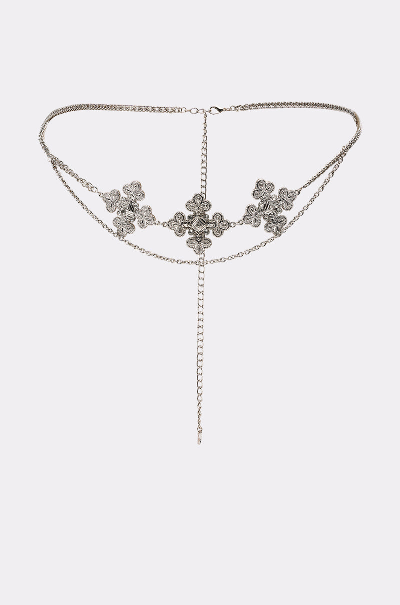 SARAH CROSS CHAIN BELT
