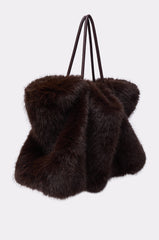 SO RICH FAUX FUR TOTE