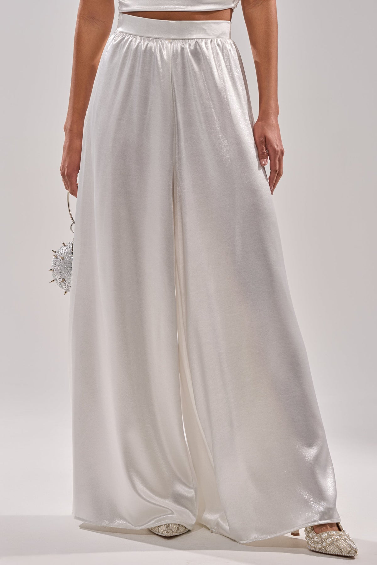 LEAVE ME ALONE SLINKY PALAZZO PANT