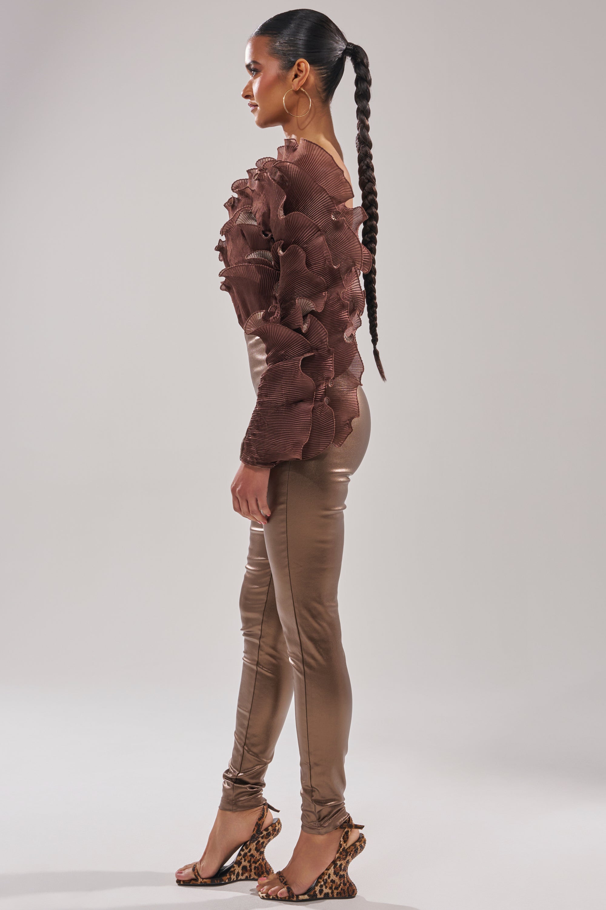 COCOA BUTTER ONE SLEEVE JUMPSUIT