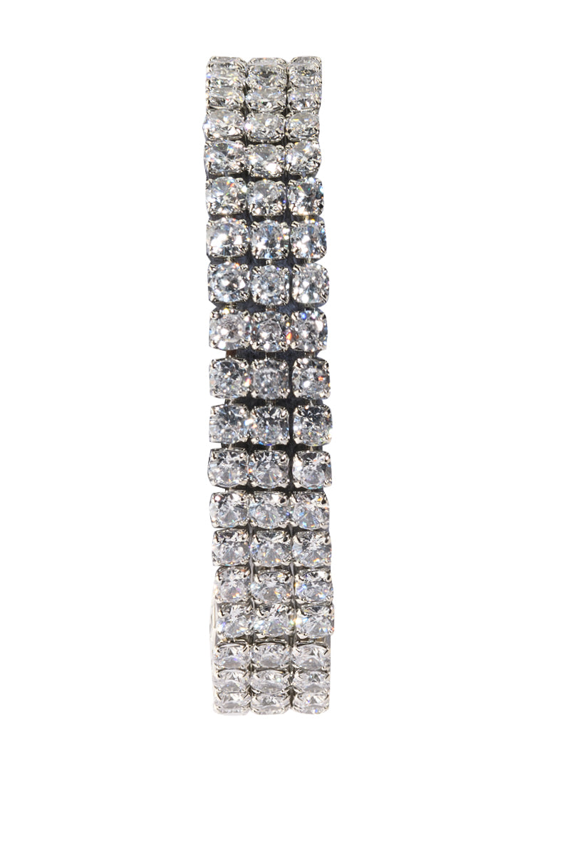 CZ TENNIS BRACELET IN SILVER
