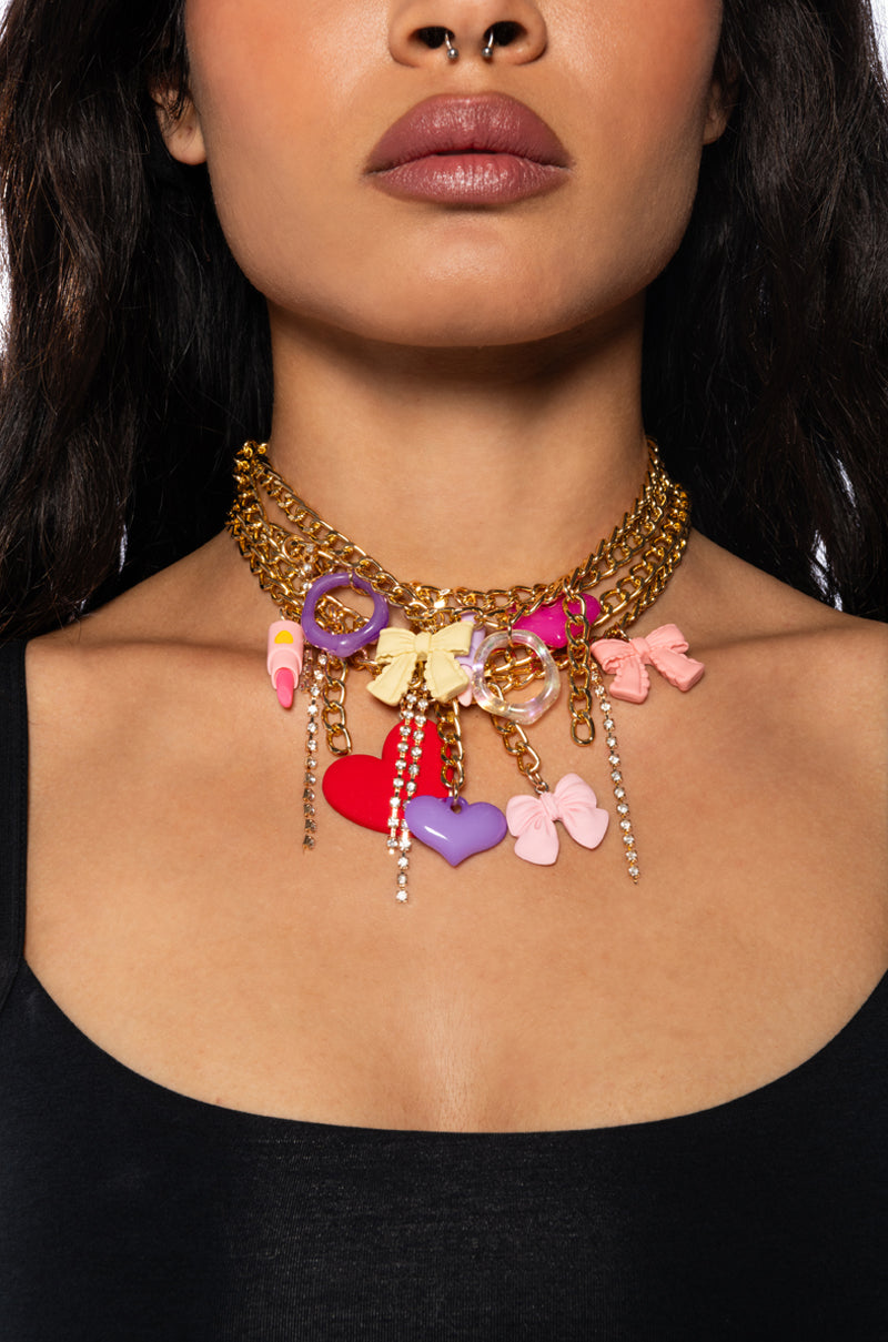 LUCKY AND CHARMED CHOKER