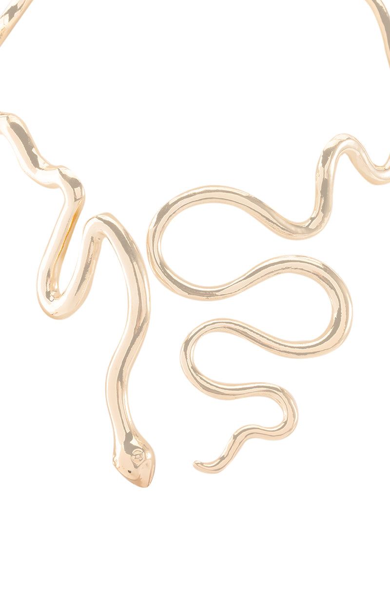 WINDING SNAKE STATEMENT NECKLACE